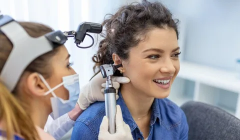 Hearing assessment with video otoscopy